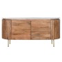 Credenza DKD Home Decor 160 x 45 x 78 cm Marrone Bianco Marmo Legno di mango