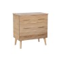 Cassettiera DKD Home Decor Dorato Marrone Chiaro Legno di paulownia Legno MDF Scandi 77 x 40 x 76 cm 75 x 40 x 76 cm