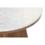 Tavolino da Caffè DKD Home Decor Marmo Acacia (70 x 70 x 43 cm)