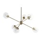 Lampadario DKD Home Decor 90 x 75 x 60 cm Cristallo Dorato Metallo Trasparente 50 W