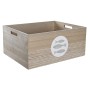 Scatola Decorativa DKD Home Decor Naturale Legno MDF Spirali Mediterraneo 50 x 40 x 22,5 cm