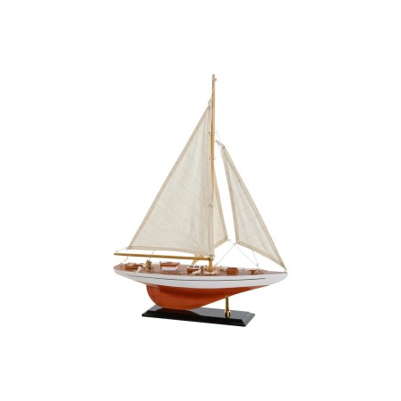 Barco DKD Home Decor 42 x 9 x 60 cm Marrone Arancio Mediterraneo