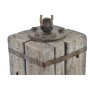 Fermaporta DKD Home Decor Juta Legno Metallo Alluminio 14 x 14 x 23,5 cm