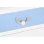 Comodino DKD Home Decor 50 x 35 x 58 cm Corda Bianco Blu cielo Blu Marino Legno MDF