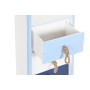 Scaffale DKD Home Decor Bianco Blu cielo Blu Marino Corda Legno MDF 26,5 x 18 x 121 cm (1)