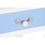 Ingresso DKD Home Decor Bianco Marrone Blu cielo Blu Marino Corda Legno MDF 80 x 40 x 75 cm (1 Unità)