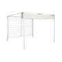 Pergola DKD Home Decor Bianco 296 x 296 x 225 cm Acciaio