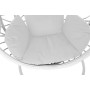 Sedia da giardino sospesa DKD Home Decor 100 x 120 x 195 cm 110 x 110 x 210 cm rattan sintetico Alluminio Bianco