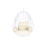 Sedia da giardino sospesa DKD Home Decor 90 x 70 x 110 cm Metallo rattan sintetico Bianco