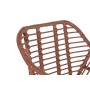 Sedia da giardino DKD Home Decor Bianco Terracotta Metallo rattan sintetico 57 x 62 x 81 cm