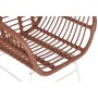 Sedia da giardino DKD Home Decor Bianco Terracotta Metallo rattan sintetico 57 x 62 x 81 cm