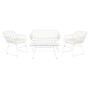 Divano e Tavolo DKD Home Decor Metallo rattan sintetico 124 x 74 x 84 cm