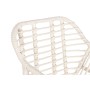 Sedia da giardino DKD Home Decor Bianco Metallo rattan sintetico 57 x 62 x 81 cm