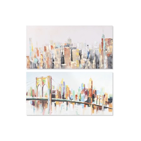 Quadro DKD Home Decor 140 x 3,7 x 70 cm New York Vintage (2 Unità)