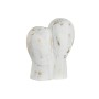 Statua Decorativa DKD Home Decor 23 x 10 x 30 cm Viso Dorato Alluminio Bianco