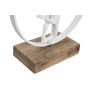 Statua Decorativa DKD Home Decor 24 x 9 x 26 cm Bianco Resina Legno di mango Coppia