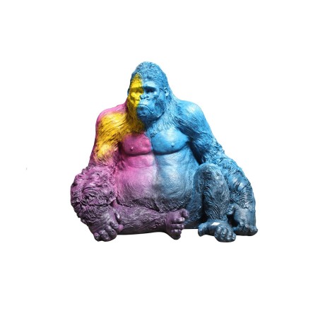 Statua Decorativa DKD Home Decor Multicolore Moderno Gorilla 92 x 64 x 85 cm