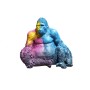 Statua Decorativa DKD Home Decor Multicolore Moderno Gorilla 92 x 64 x 85 cm