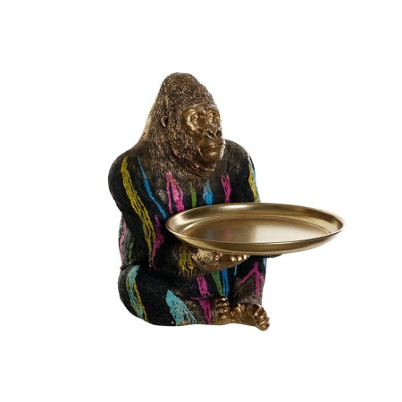 Statua Decorativa DKD Home Decor 38 x 46 x 50,5 cm Multicolore Gorilla