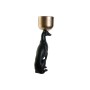 Statua Decorativa DKD Home Decor 34 x 23,5 x 70,5 cm Nero Dorato Resina Cane