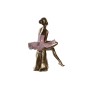 Statua Decorativa DKD Home Decor Rosa Bianco Ballerina Classica 15 x 10 x 19 cm (2 Unità)