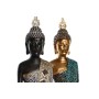 Statua Decorativa DKD Home Decor 11,5 x 10 x 43,5 cm Dorato Marrone Buddha Turchese Orientale (2 Unità)