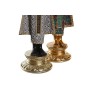 Statua Decorativa DKD Home Decor 11,5 x 10 x 43,5 cm Dorato Marrone Buddha Turchese Orientale (2 Unità)