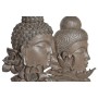 Statua Decorativa DKD Home Decor 23 x 8 x 42 cm Nero Marrone Buddha Orientale (2 Unità)