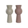 Vaso DKD Home Decor Beige Rosa Ferro 17 x 17 x 40,5 cm (2 Unità)