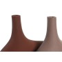 Vaso DKD Home Decor 32 x 9,5 x 25 cm Rosa Terracotta Alluminio (2 Unità)