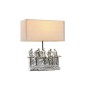 Lampada da tavolo DKD Home Decor 36 x 21,5 x 43 cm Argentato Beige Metallo Resina 220 V 50 W