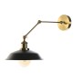 Lampada da Parete DKD Home Decor Nero Dorato Metallo 50 W Vintage 220 V 26 x 53 x 23 cm