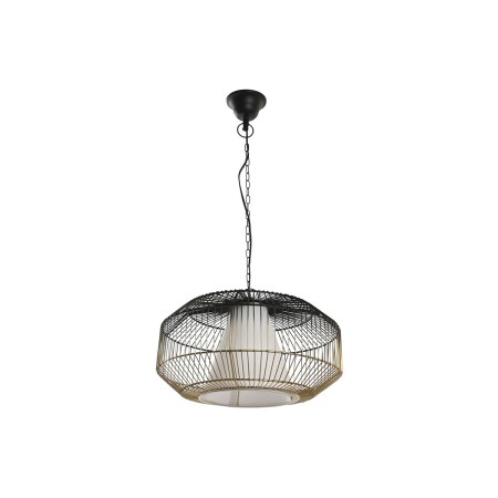 Lampadario DKD Home Decor 42 x 42 x 23 cm Nero Dorato Ferro 50 W