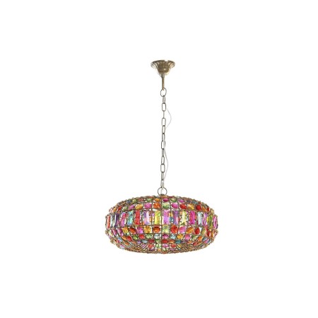 Lampadario DKD Home Decor 44 x 44 x 23,5 cm Metallo Rame Multicolore 40 W 50 W