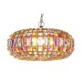 Lampadario DKD Home Decor 44 x 44 x 23,5 cm Metallo Rame Multicolore 40 W 50 W