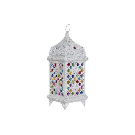 Lampada da tavolo DKD Home Decor 18 x 18 x 46 cm Metallo Bianco Multicolore 220 V 50 W