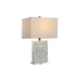 Lampada da tavolo DKD Home Decor 40 x 23 x 62 cm Grigio Bianco 220 V Acrilico 60 W