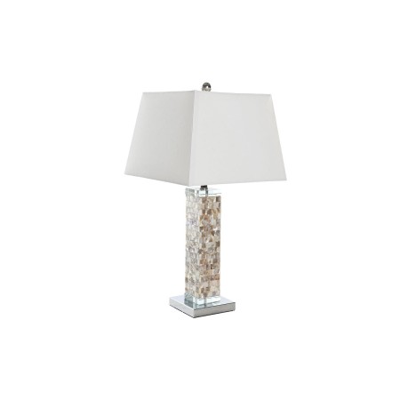 Lampada da tavolo DKD Home Decor Cristallo Grigio Bianco 220 V 36 x 36 x 70 cm 60 W