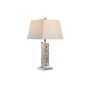 Lampada da tavolo DKD Home Decor Cristallo Grigio Bianco 220 V 36 x 36 x 70 cm 60 W