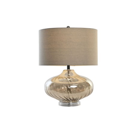 Lampada da tavolo DKD Home Decor Beige Trasparente Champagne Metallo Cristallo 60 W 220 V 43 x 43 x 57 cm