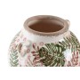 Vaso DKD Home Decor 21 x 20 x 16 cm Marrone Bianco Verde Gres Tropicale Foglia della pianta