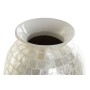 Vaso DKD Home Decor Bianco Bambù Madreperla Mediterraneo 23 x 23 x 41,5 cm