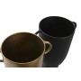 Vaso DKD Home Decor 25 x 18 x 41 cm Nero Dorato Alluminio Moderno (2 Unità)