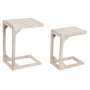 Set di 2 tavoli DKD Home Decor Bianco Marrone 48,3 x 35,5 x 65,4 cm