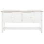 Credenza DKD Home Decor Bianco Abete Legno MDF 160 x 40 x 86 cm