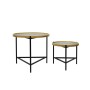 Set di 2 tavoli DKD Home Decor Nero 64 x 64 x 55 cm 62 x 62 x 55,5 cm