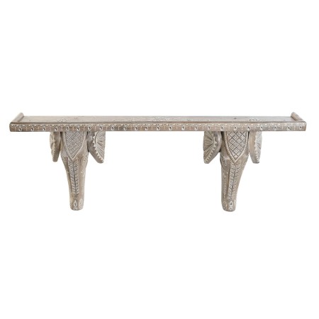 Mensole DKD Home Decor Bianco Naturale Legno di mango 78 x 15 x 28 cm