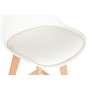 Sgabello DKD Home Decor 48,5 x 55 x 109 cm Bianco Faggio