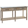 Consolle DKD Home Decor Legno Alluminio 160 x 40,5 x 81 cm