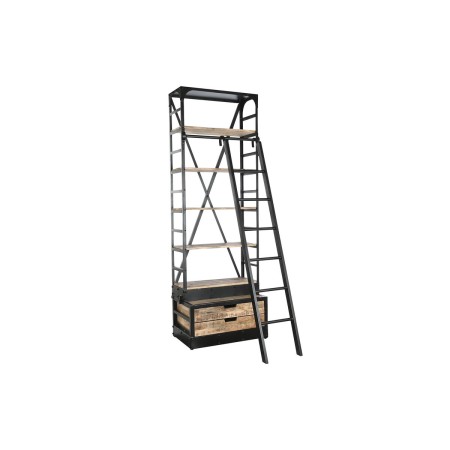 Scaffale DKD Home Decor 75 x 47 x 220 cm 79 x 48 x 220 cm Naturale Nero Metallo Legno di mango